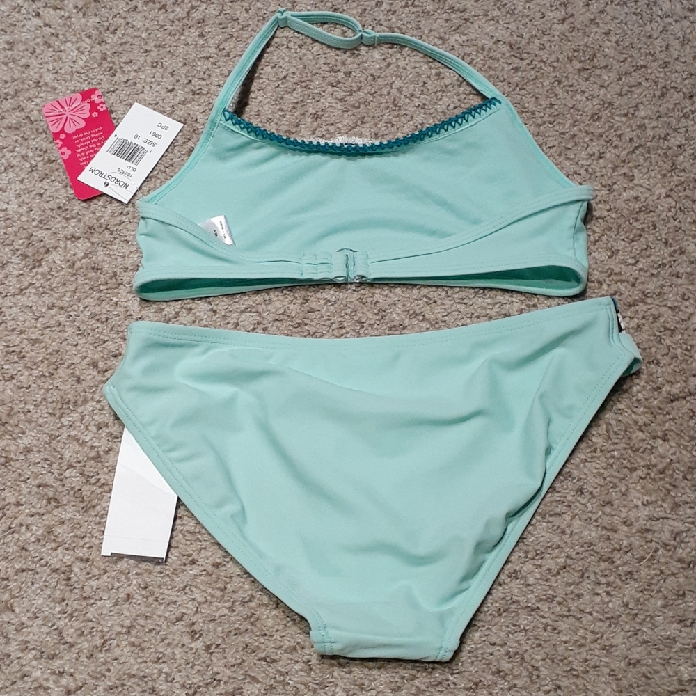 NWT Gossip Girl teal matching bikini set - Picture 2 of 2